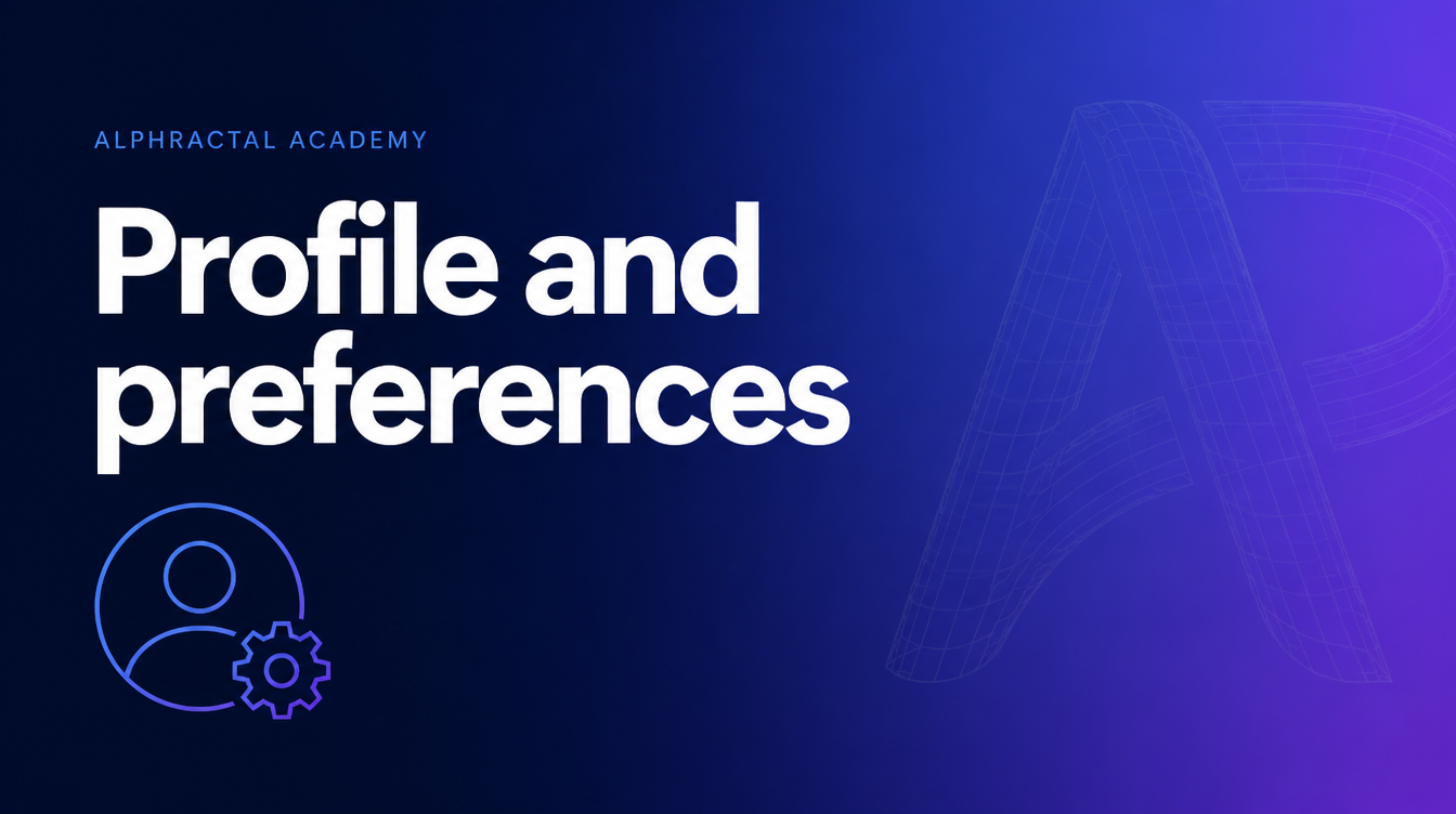 Profile & preferences