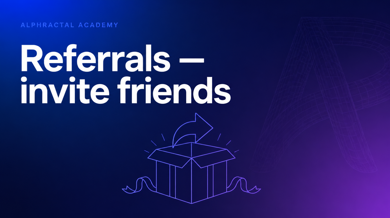 Referrals — invite friends, earn Pro
