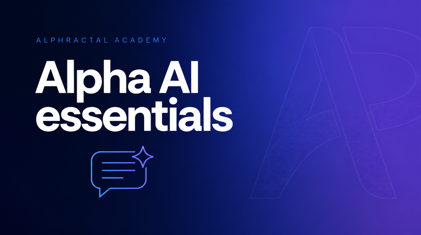 Alpha AI essentials