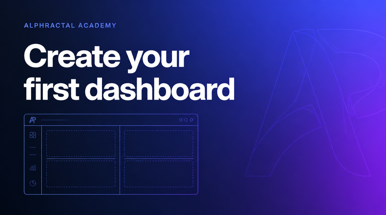 Create your first dashboard